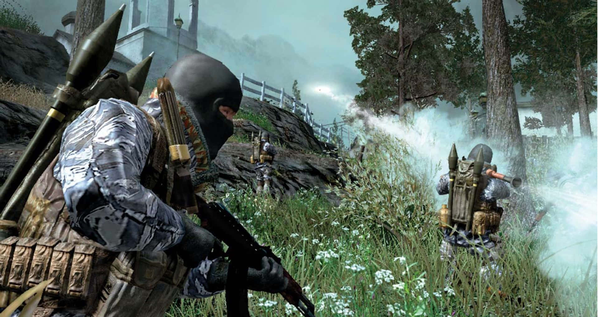 Modern Warfare Stealth Mission Scene Wallpaper