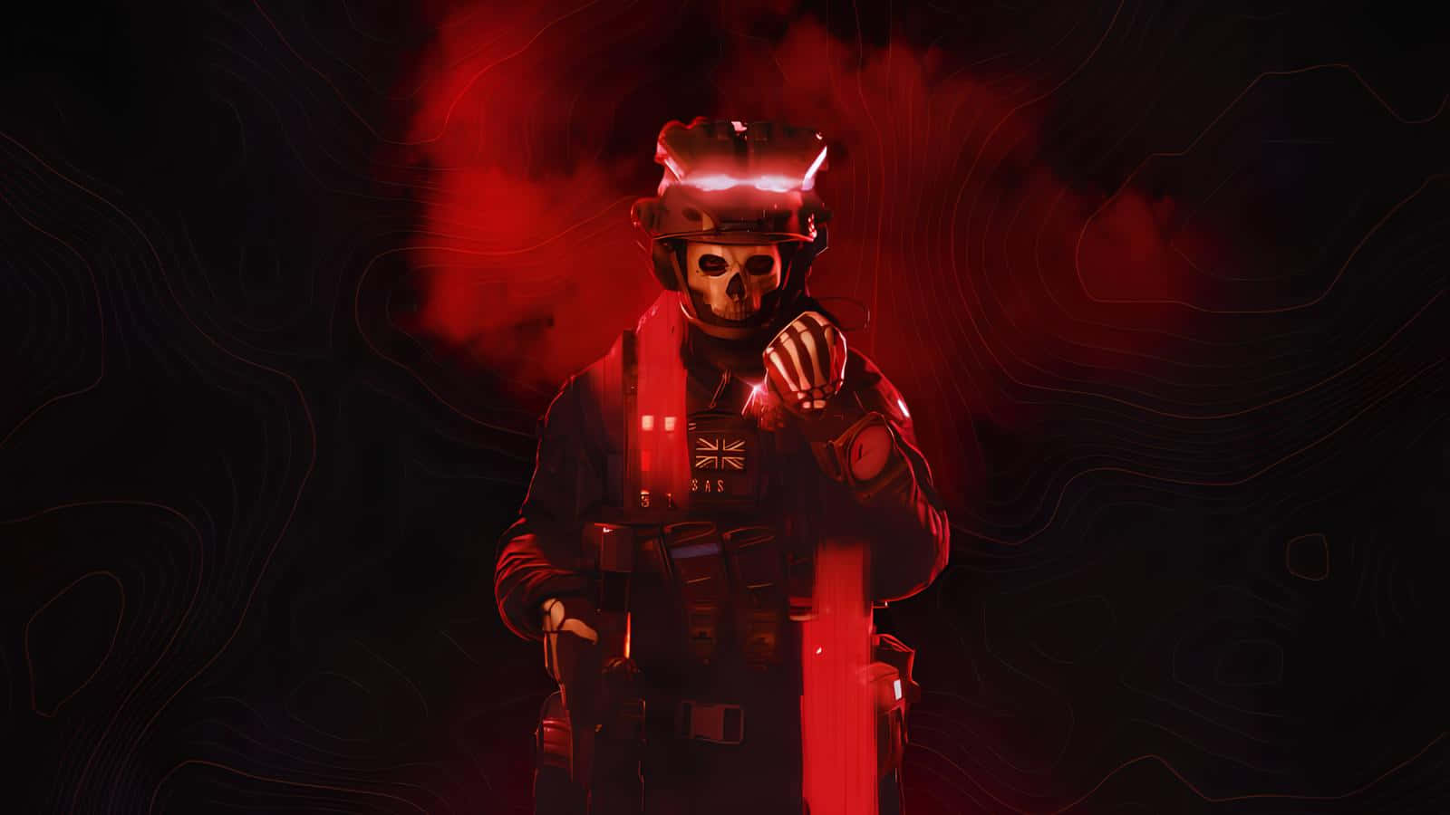 Modern Warfare2 Red Skull Operator Wallpaper