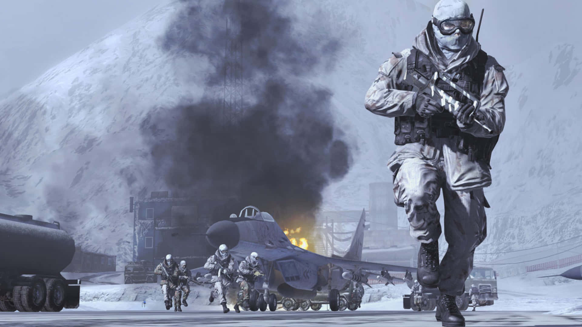 Modern Warfare2 Snowy Combat Scene Wallpaper