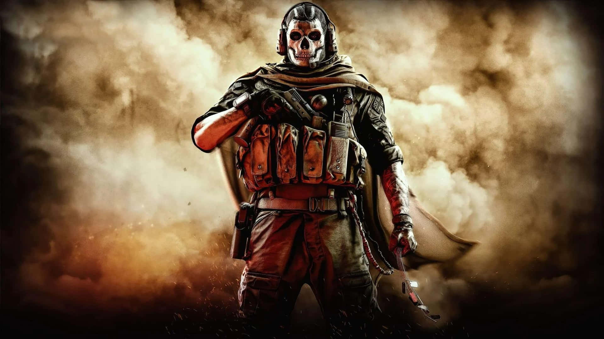 Modern Warfare2 Soldierin Gas Mask Wallpaper