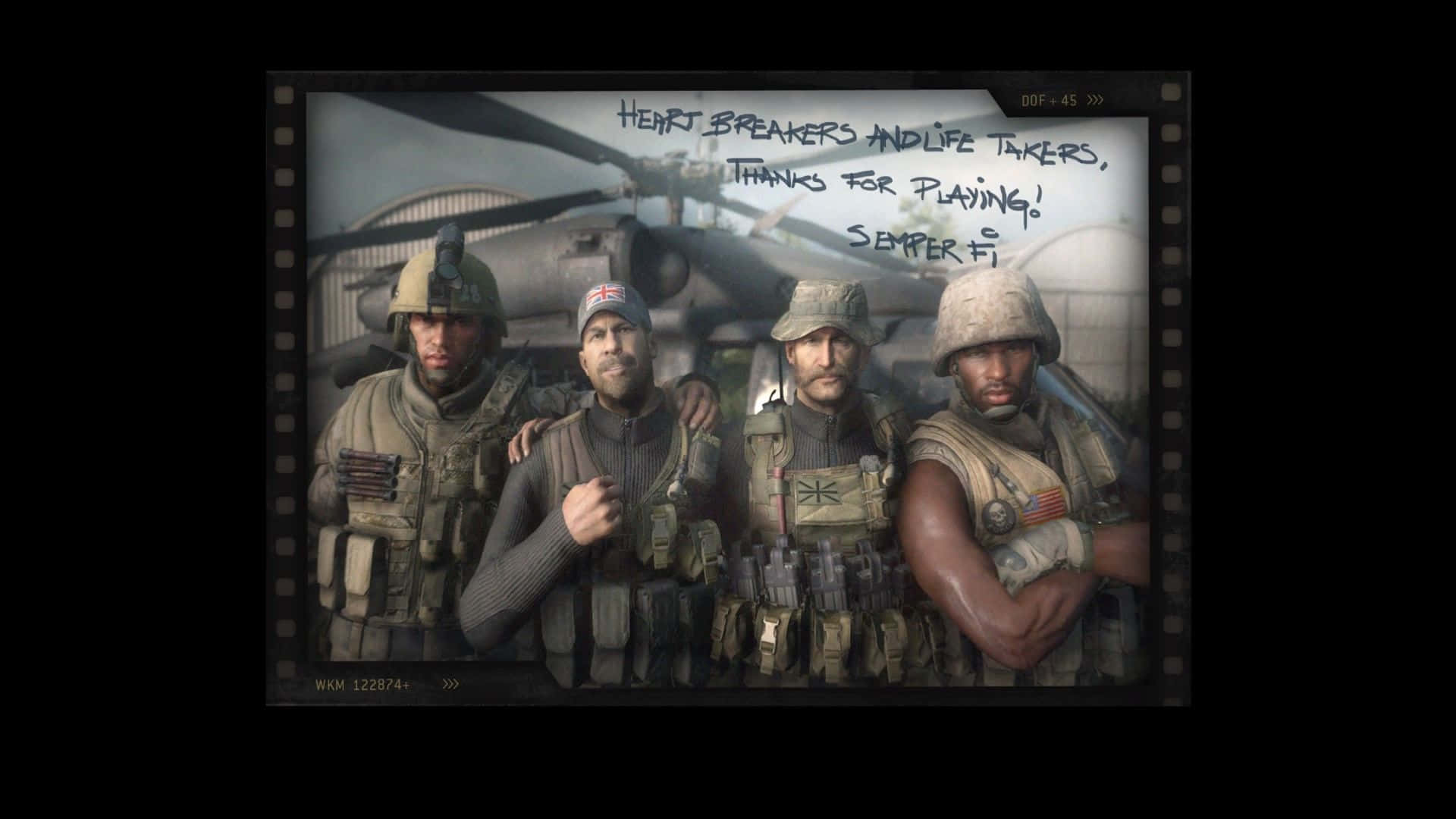 Modern Warfare4 Squad Thanks Players Wallpaper