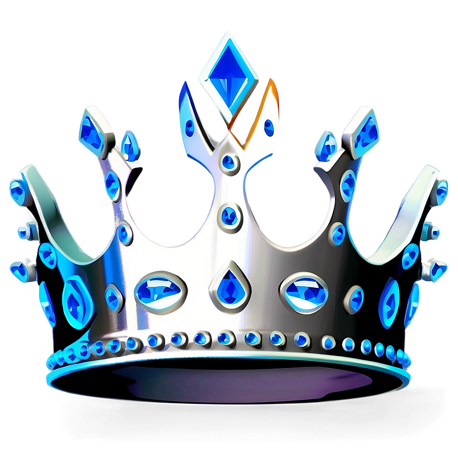 Modern White Crown Design Png Gqf16 PNG