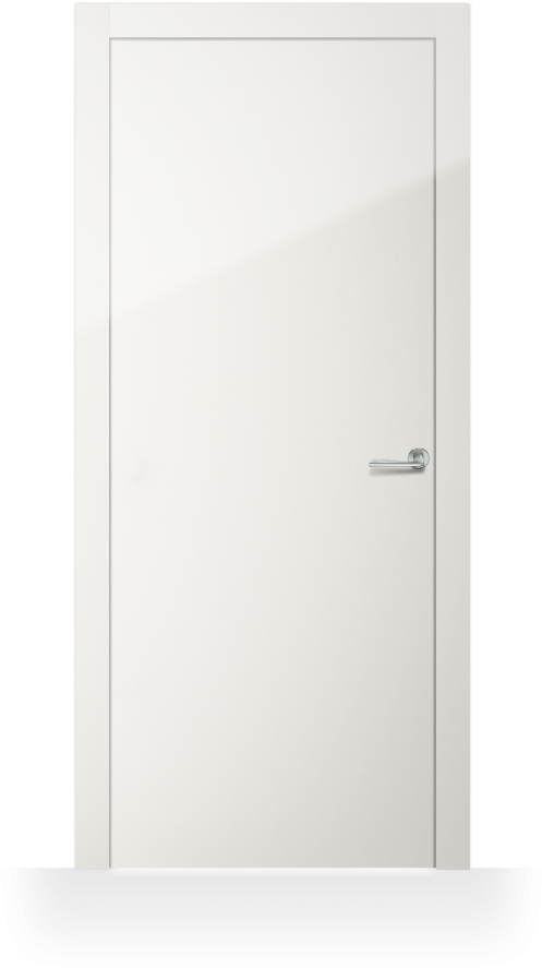 Modern White Door Design PNG