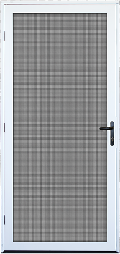 Modern White Doorwith Black Panel PNG