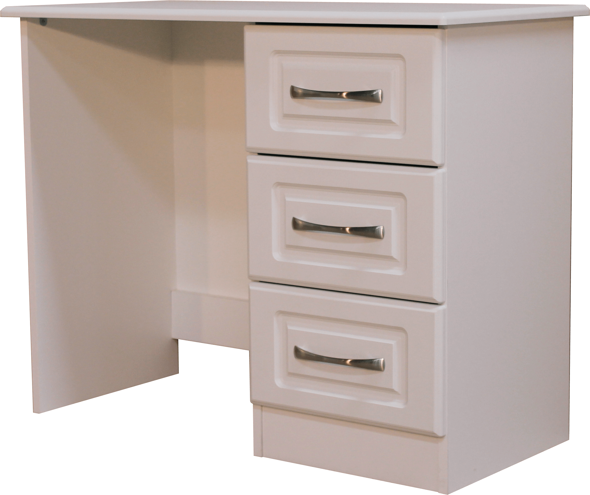 Modern White Dressing Table Drawer Unit PNG