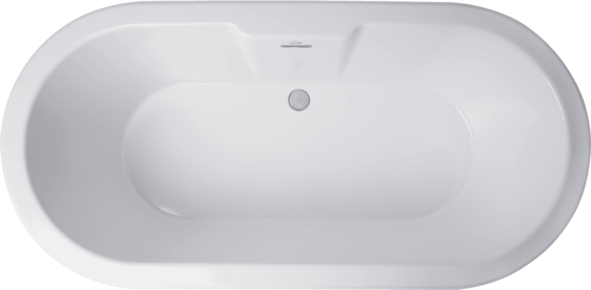 Modern White Freestanding Bathtub PNG