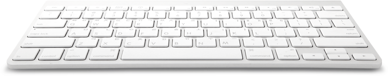 Modern White Keyboard Perspective View PNG