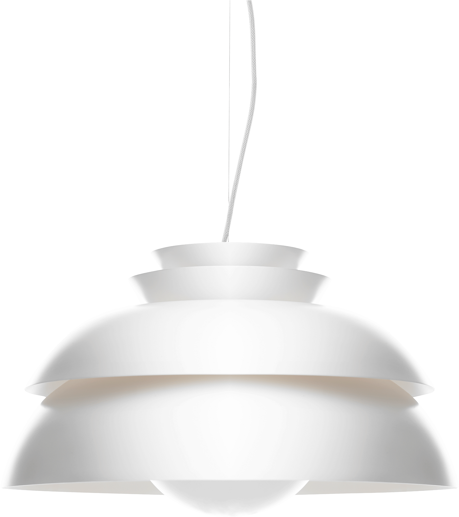 Modern White Pendant Light PNG