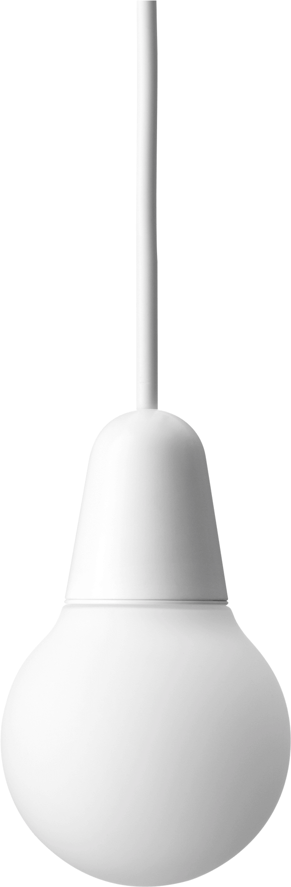 Modern White Pendant Light PNG