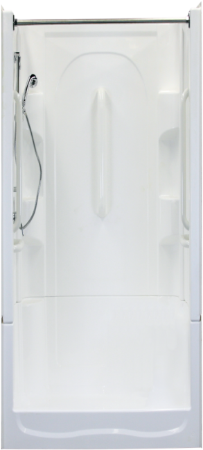 Modern White Shower Unit PNG