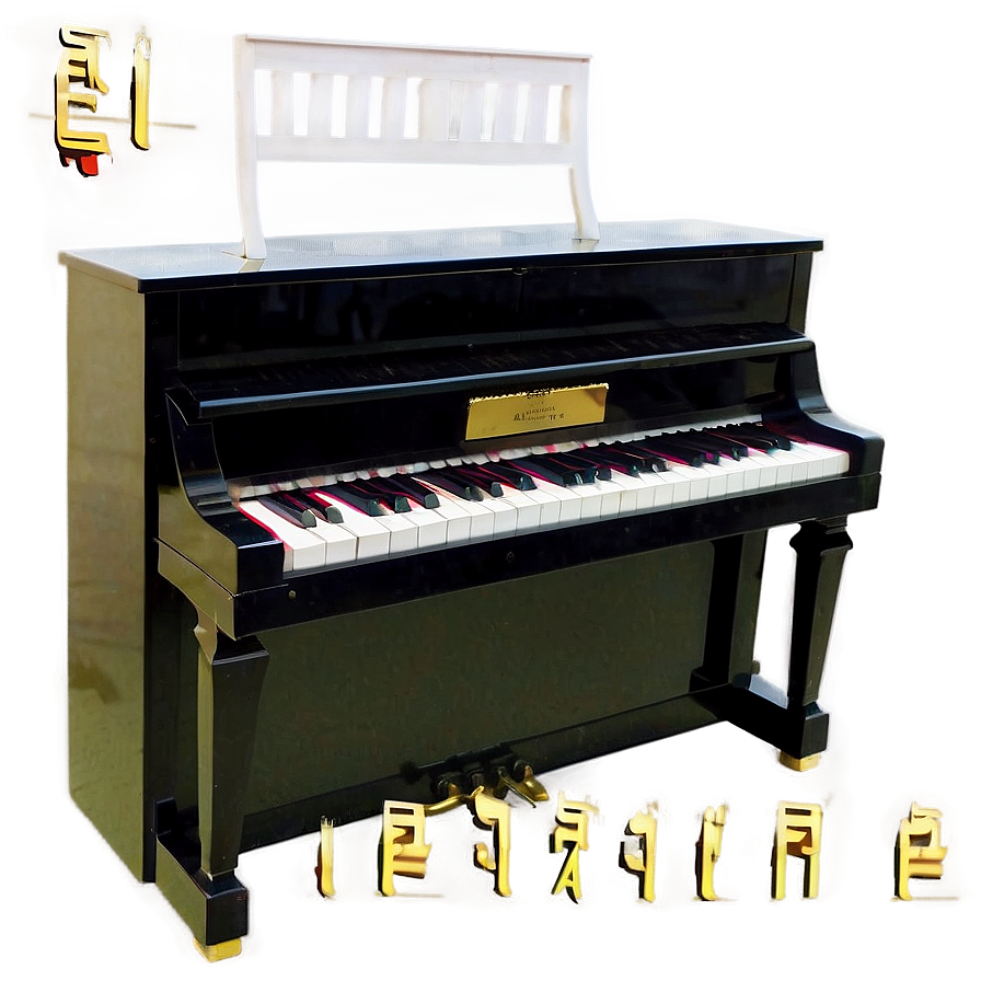 Modern White Upright Piano Png 06272024 PNG