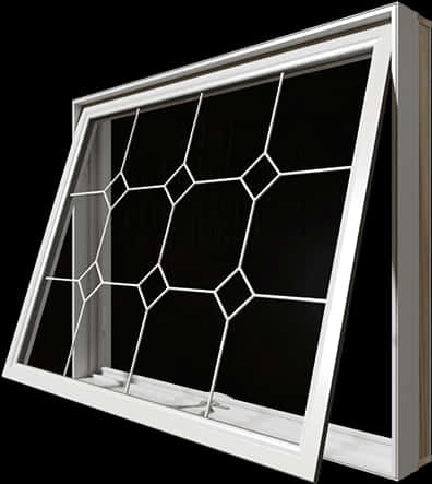 Modern Window Geometric Design PNG