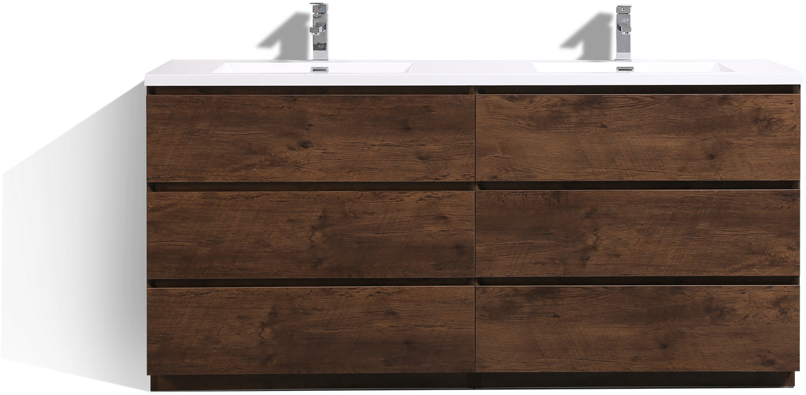 Modern Wooden Bathroom Vanity Cabinet PNG