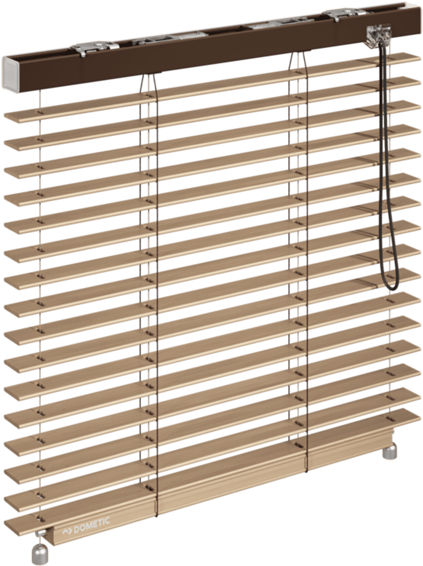 Modern Wooden Blindwith Cord Tilter PNG