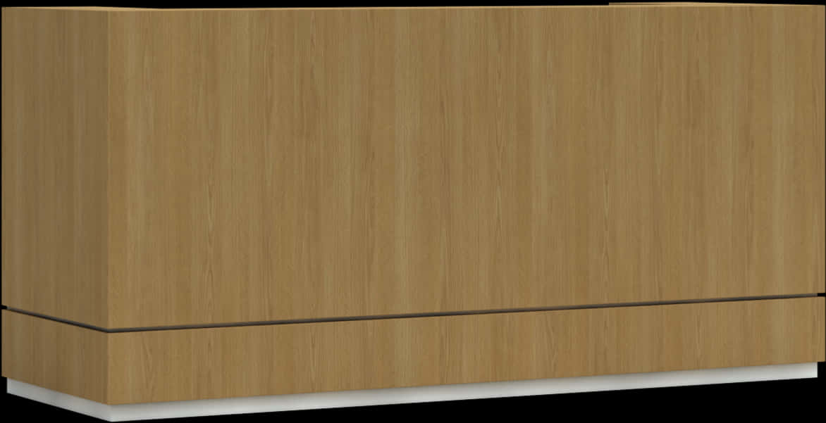 Modern Wooden Credenza Furniture PNG