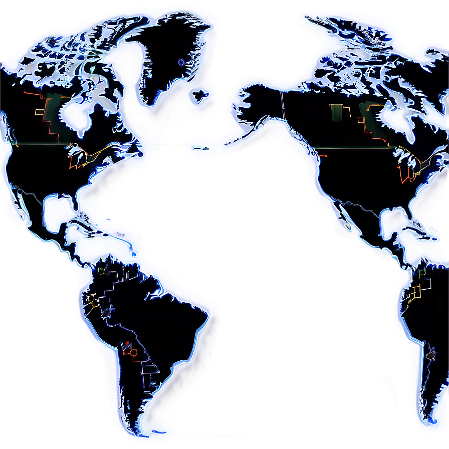 Modern World Map Outline Png 49 PNG