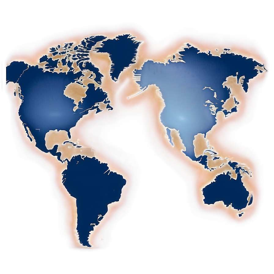 Modern World Map Outline Png Vmw PNG