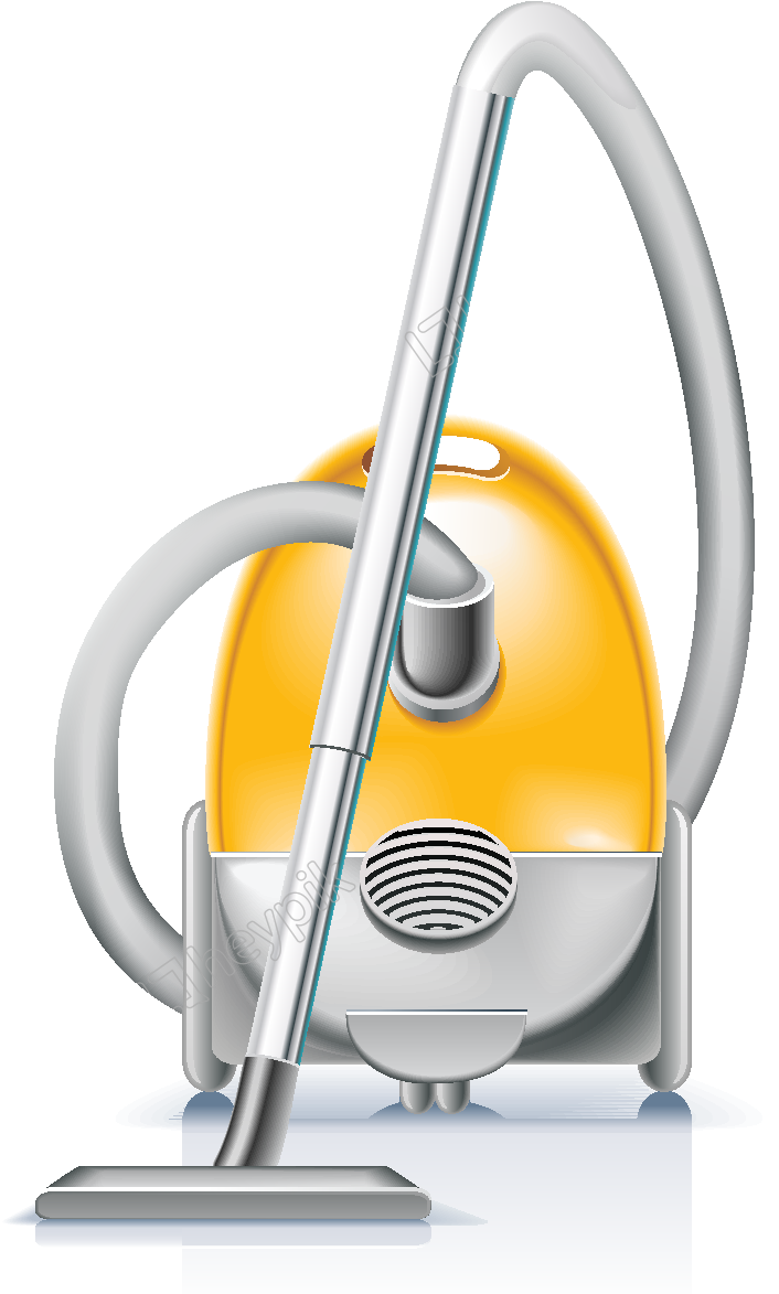 Modern Yellow Vacuum Cleaner PNG