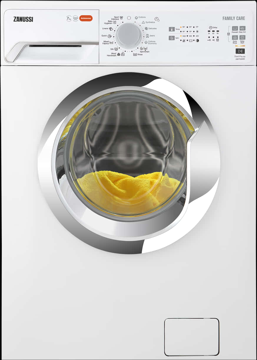 Modern Zanussi Washing Machine PNG