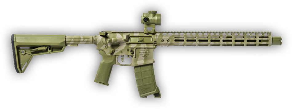 Modern_ Assault_ Rifle_ Isolated PNG