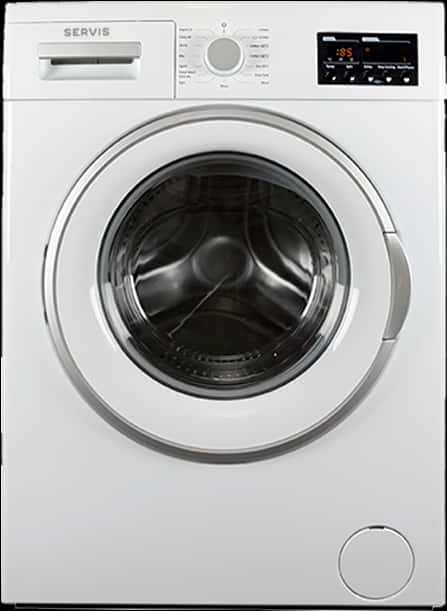 Modern_ Front_ Load_ Washing_ Machine PNG