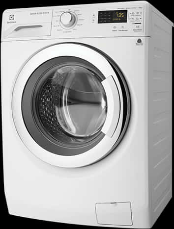 Modern_ Front_ Load_ Washing_ Machine PNG