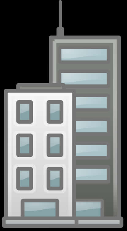 Modern_ Skyscrapers_ Vector_ Illustration PNG