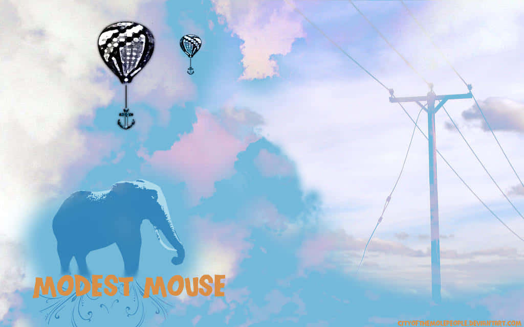 Modest Mouse And An Elephant Wallpaper