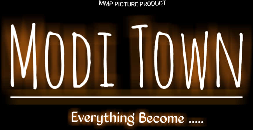 Modi Town Luminous Advertisement PNG