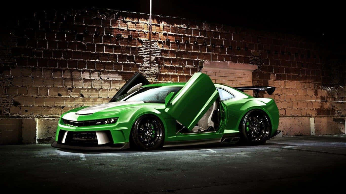 Stunning modified car with LED lights and stylish body kit Wallpaper