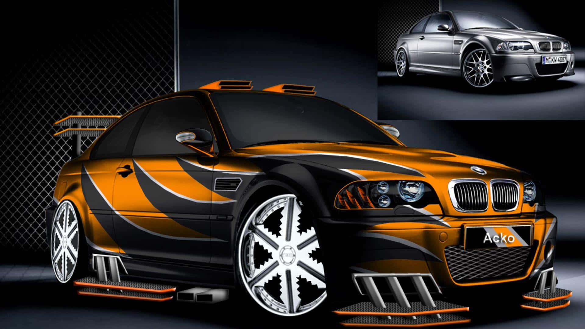 Impressive Modified Car Showcasing its Style and Performance Wallpaper