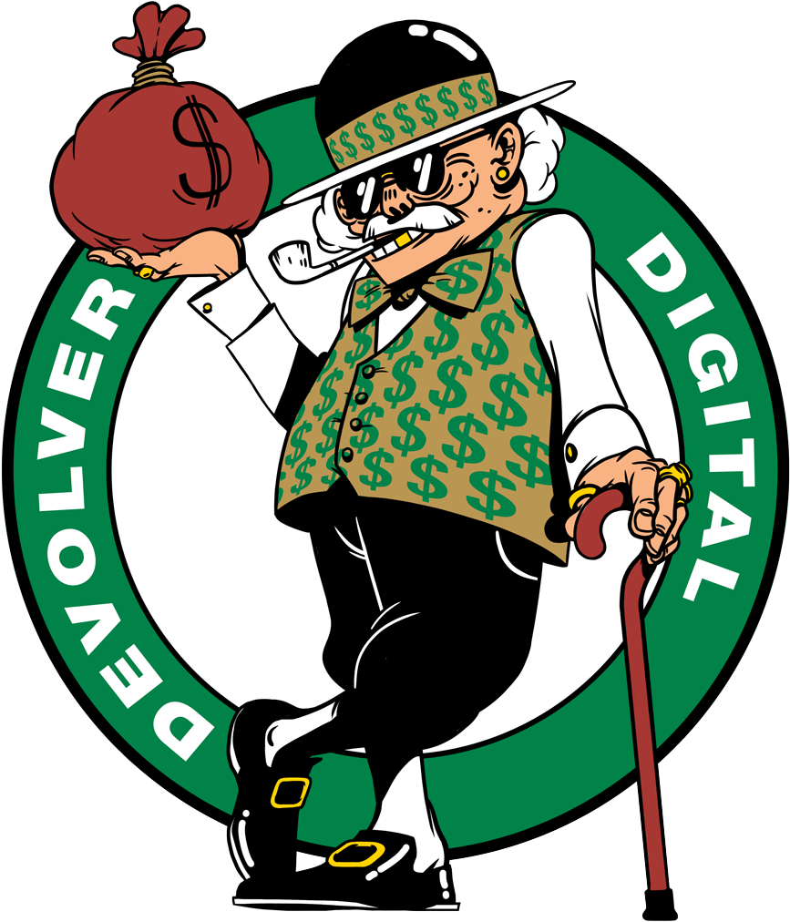 Modified Celtics Logowith Money Bag PNG