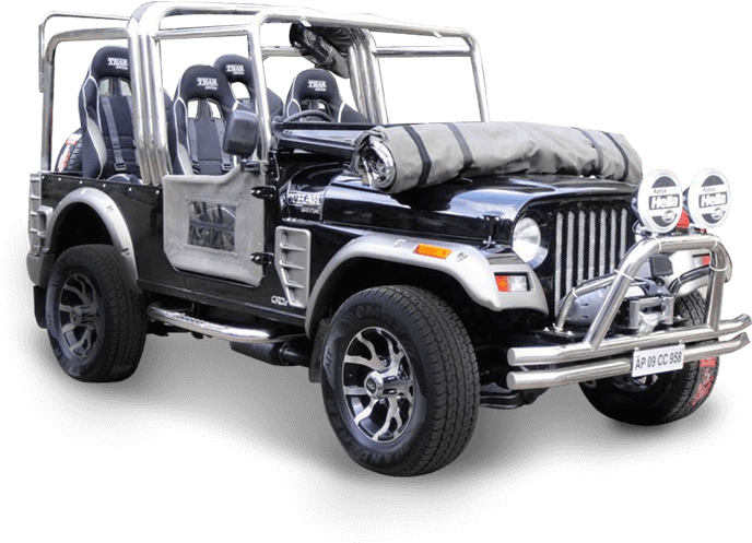 Modified Open Top Thar Vehicle PNG