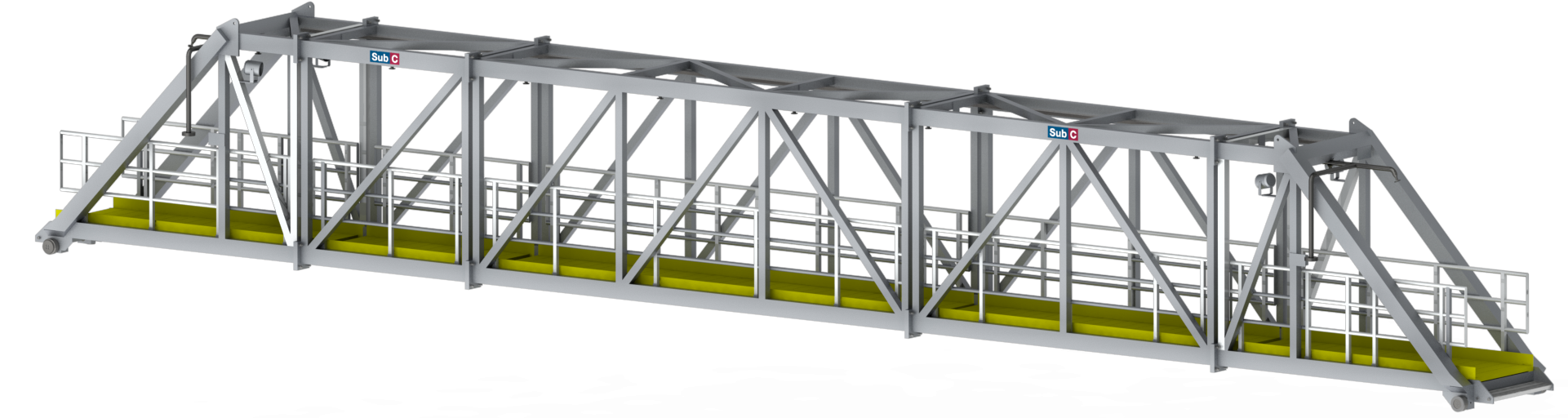 Modular Bridge Construction Design PNG