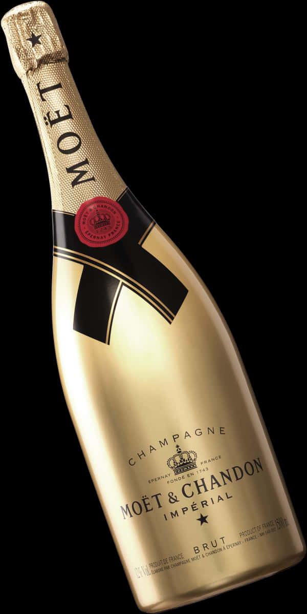 Moet Chandon Imperial Brut Champagne Bottle PNG