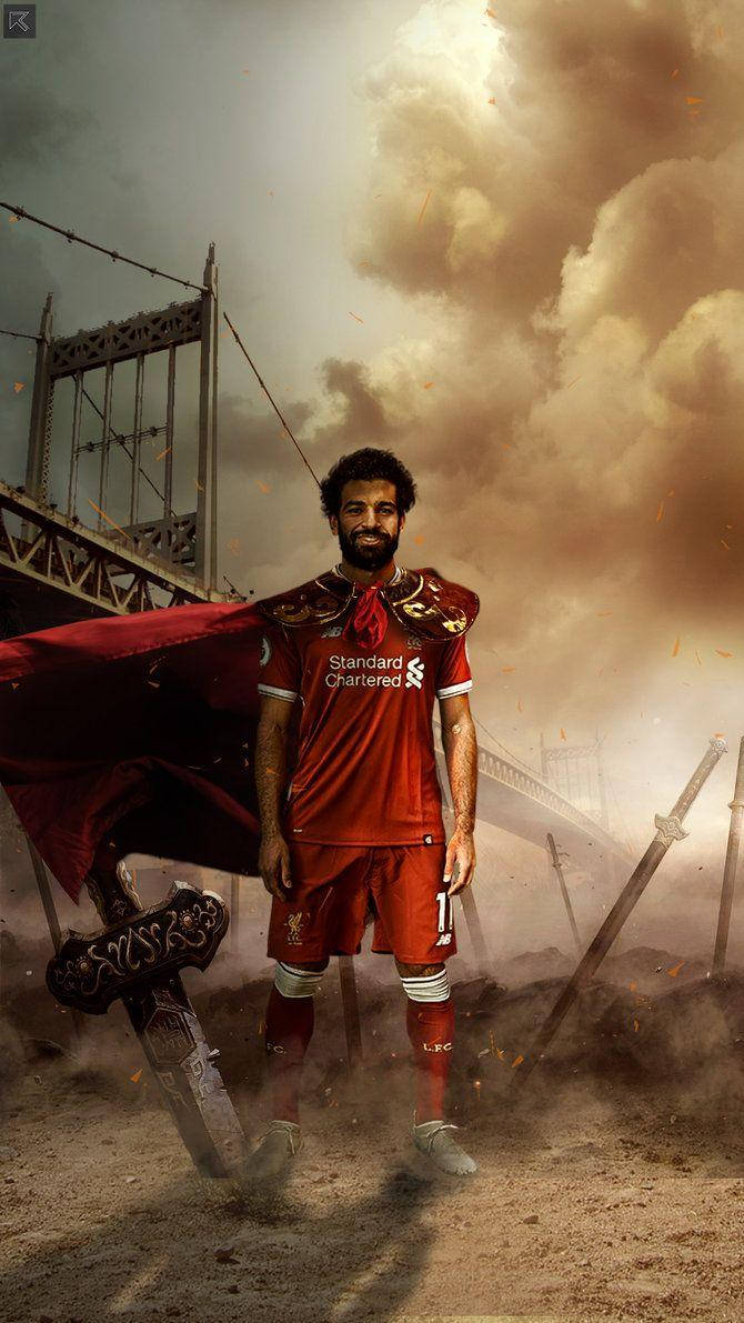 Mohamed Salah Konge af Liverpool Wallpaper