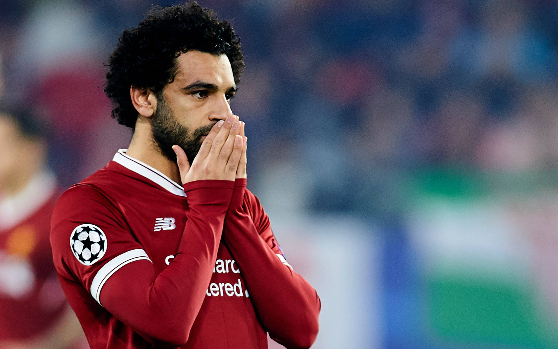 Ofundo De Tela Do Mohamed Salah No Liverpool Em 4k. Papel de Parede