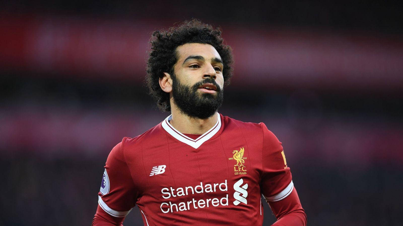 Mohamed Salah Liverpool fodbold tema baggrundsbillede Wallpaper