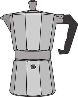 Moka Pot Vector Illustration PNG