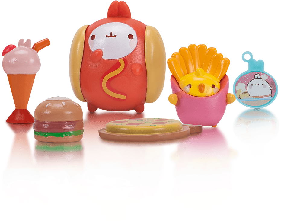 Molang Fast Food Friends PNG
