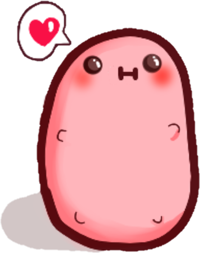 Molang Love Expression Sticker PNG