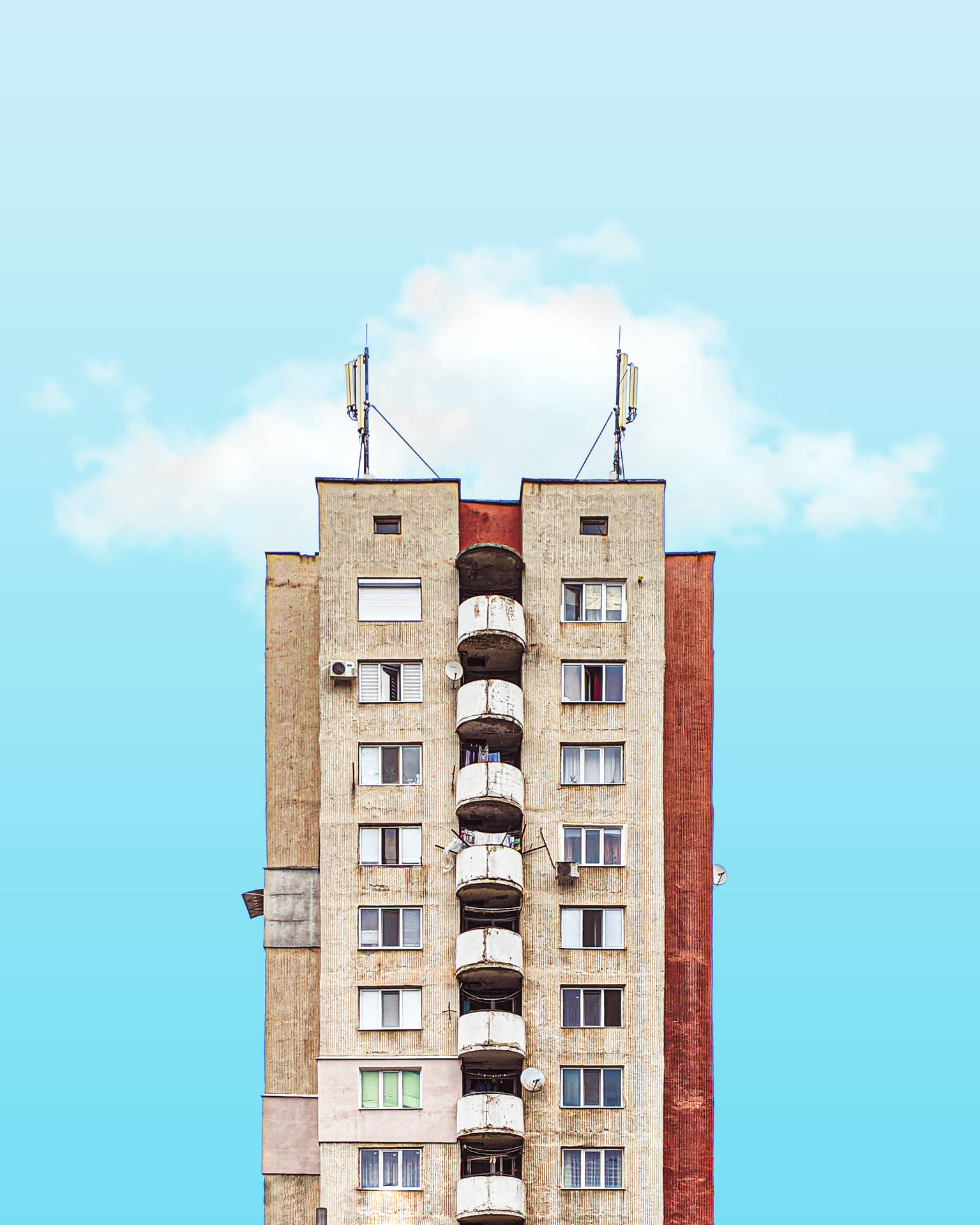 Moldova Chișinău Old Apartment Building