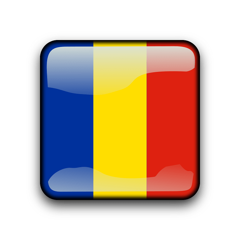 Moldova Flag Button Graphic PNG