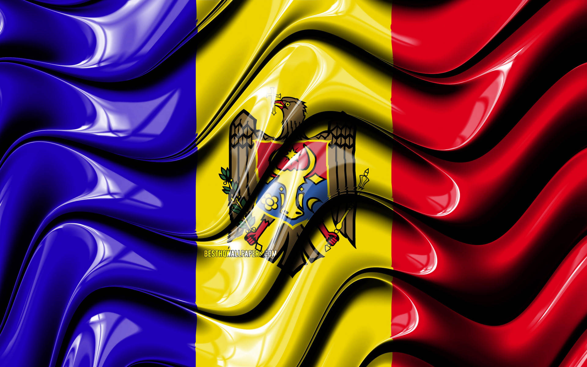 Moldova Flag I Blank Maling Wallpaper
