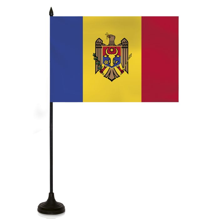 Moldova National Flagon Pole PNG