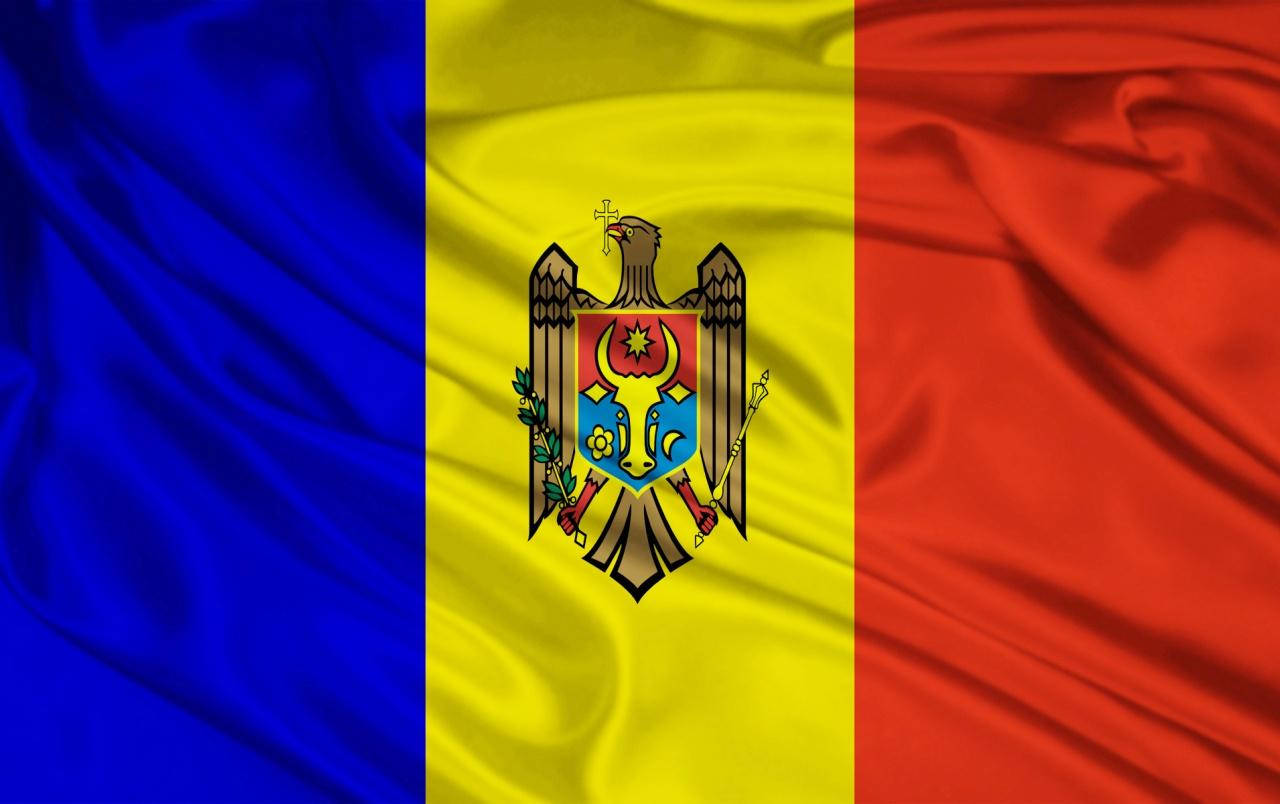 Moldova Satin Textured Flag