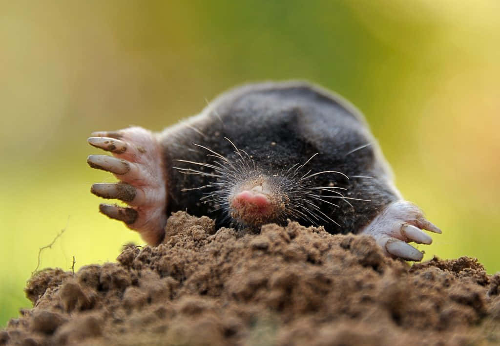 Mole Emerging From Ground.jpg Wallpaper