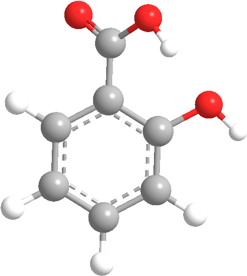 Molecular Structureof Benzoic Acid PNG