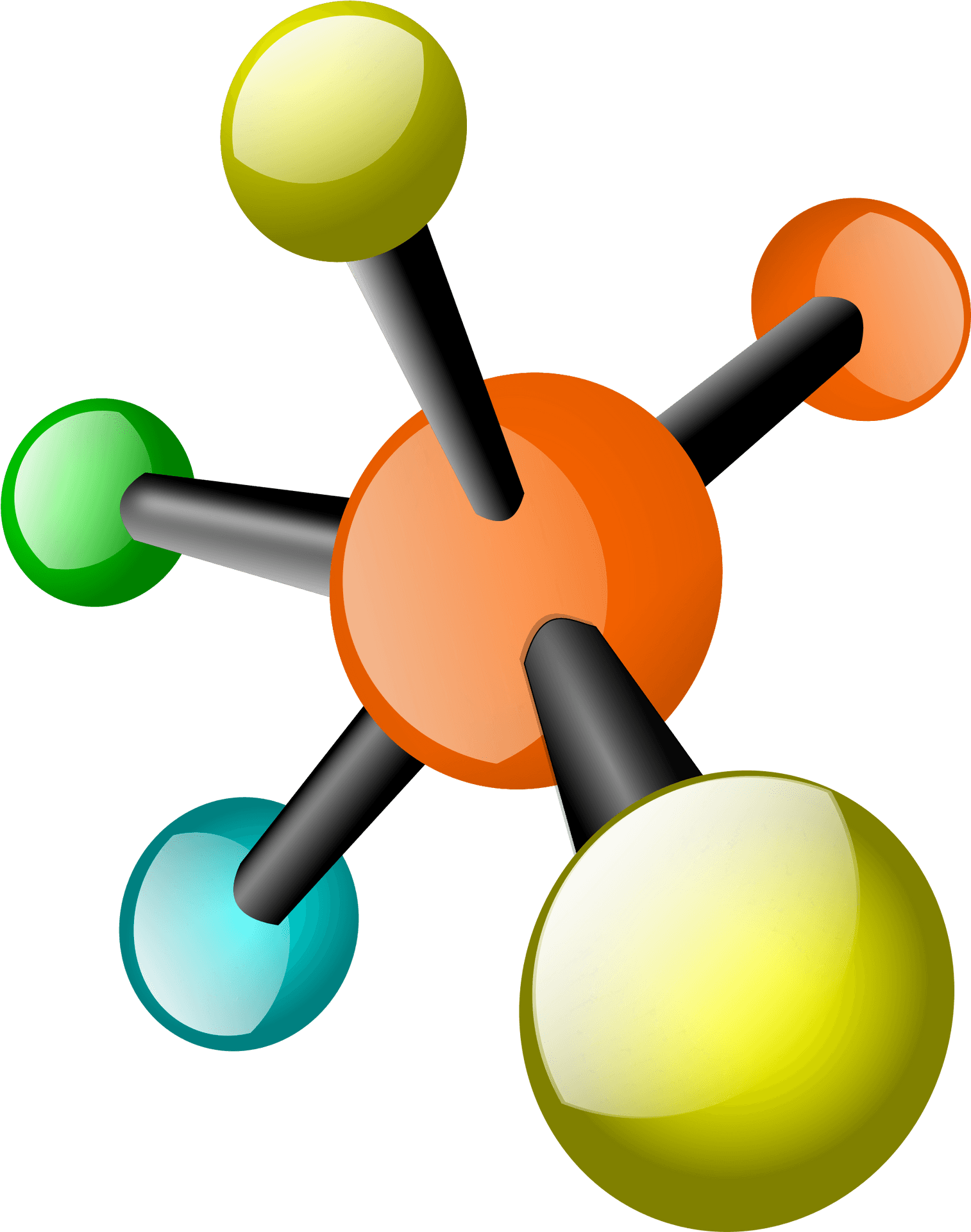 Molecular_ Structure_3 D_ Model PNG