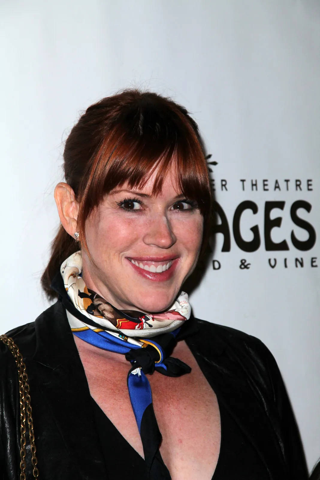 Molly Ringwald Scarf On Neck Picture